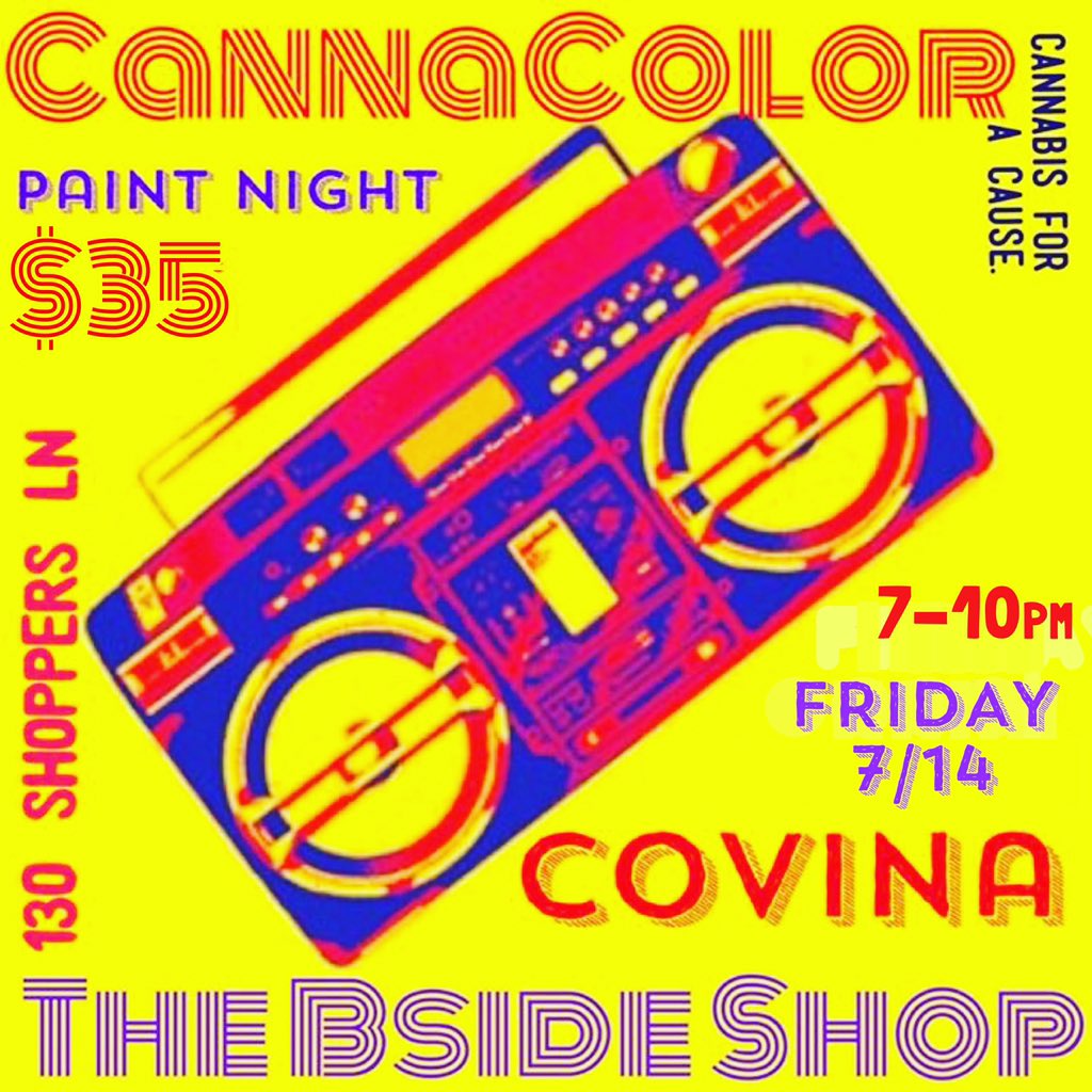ShineCalifornia's tweet photo. Join #CannaColor tonight at Bside Shop in #Covina (130 Shoppers Ln) to support #ShineFoundation #CannabisforaCause https://t.co/Zo1VMqwL9V