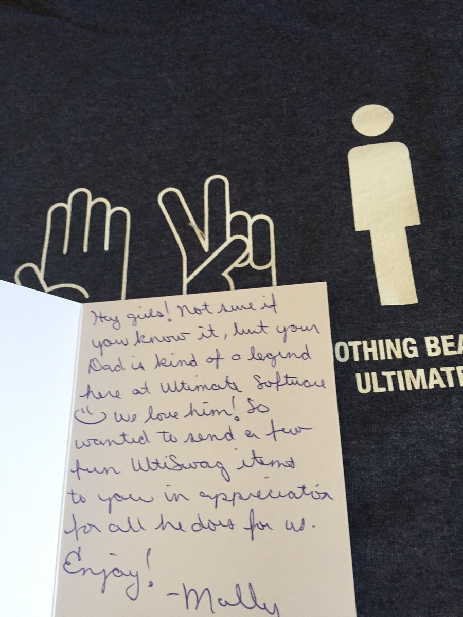 jackklott's tweet photo. Just when you think life as an @UltimateHCM client couldn't any better, this arrives in the mail... #UltiSwag ❤️ https://t.co/X6fgN0bwcU