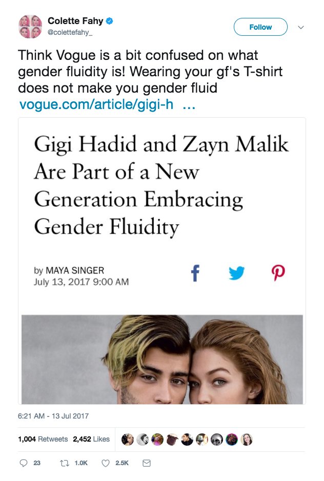 Vogue Gigi Hadid Zayn Malik Vogue Gigi Hadid Zayn Malik