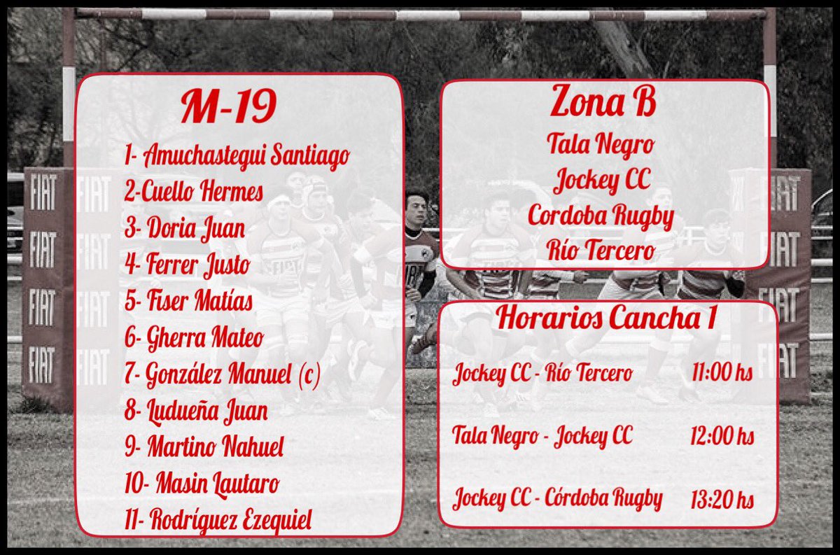 jccrugby's tweet photo. Con equipos confirmados nos vamos mañana a Villa Warlcalde a disputar el #sevendeinvierno de @InfoTalaRc en #M16 #M17 y #M19 ¡Vamos Jockey! https://t.co/G9rs4DcrS3