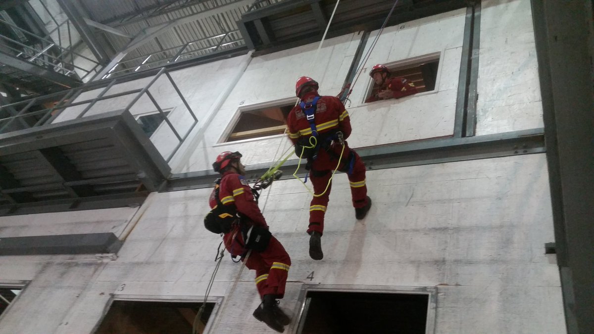 CANTF2's tweet photo. Some members of the rescue team were in today for rope practice on the indoor tower. #HUSAR https://t.co/7h5sYLG834
