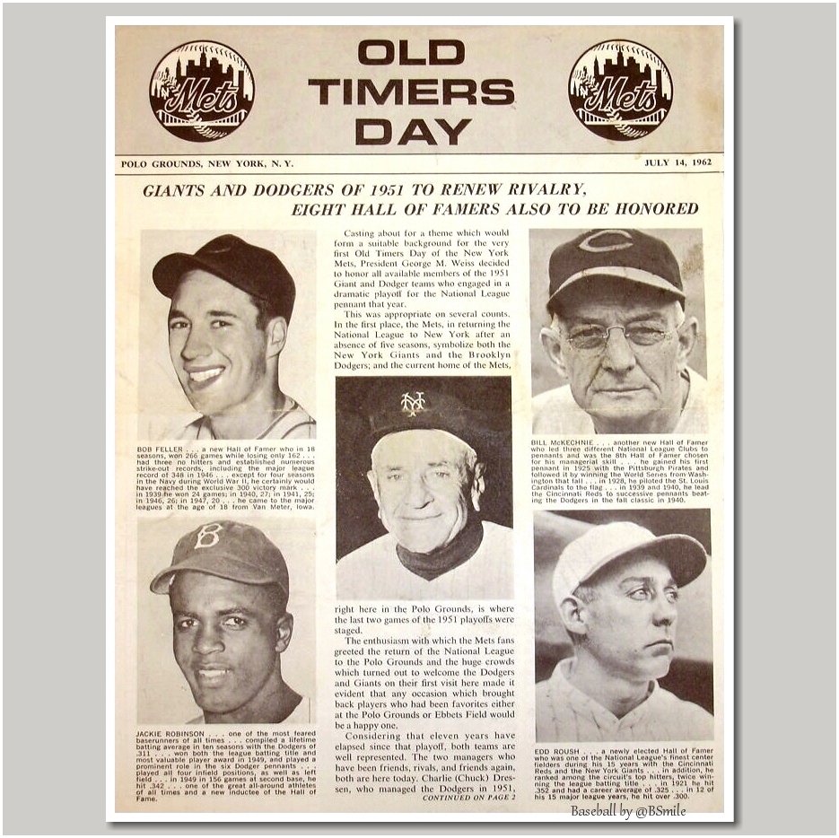 Mets Old Timers Day