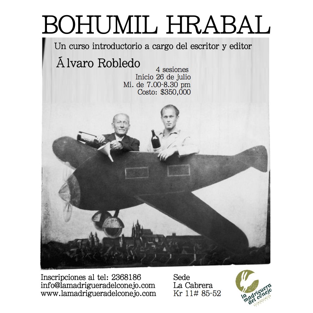 Tomado de "Una soledad demasiado ruidosa" Bohumil Hrabal