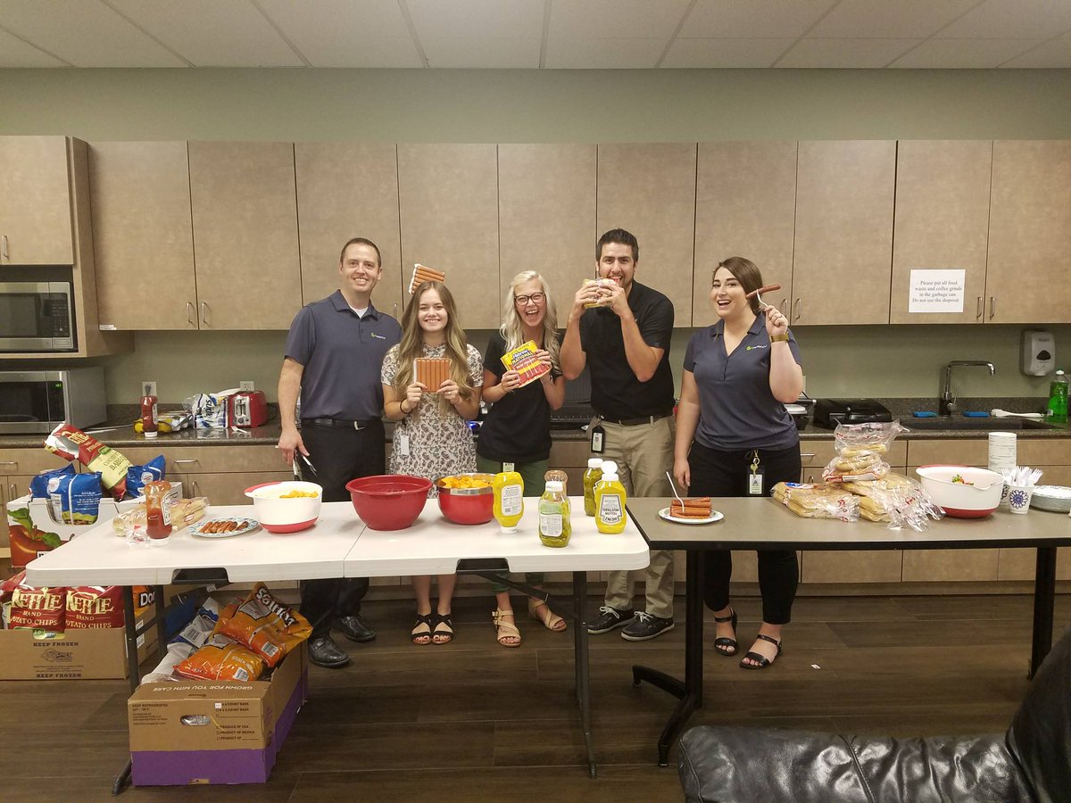 captioncalljobs's tweet photo. As we provide captioning services for our customers, our managers provide food services to our employees. #nomnom #activityofthemonth #yummy https://t.co/wstMf6ROOO
