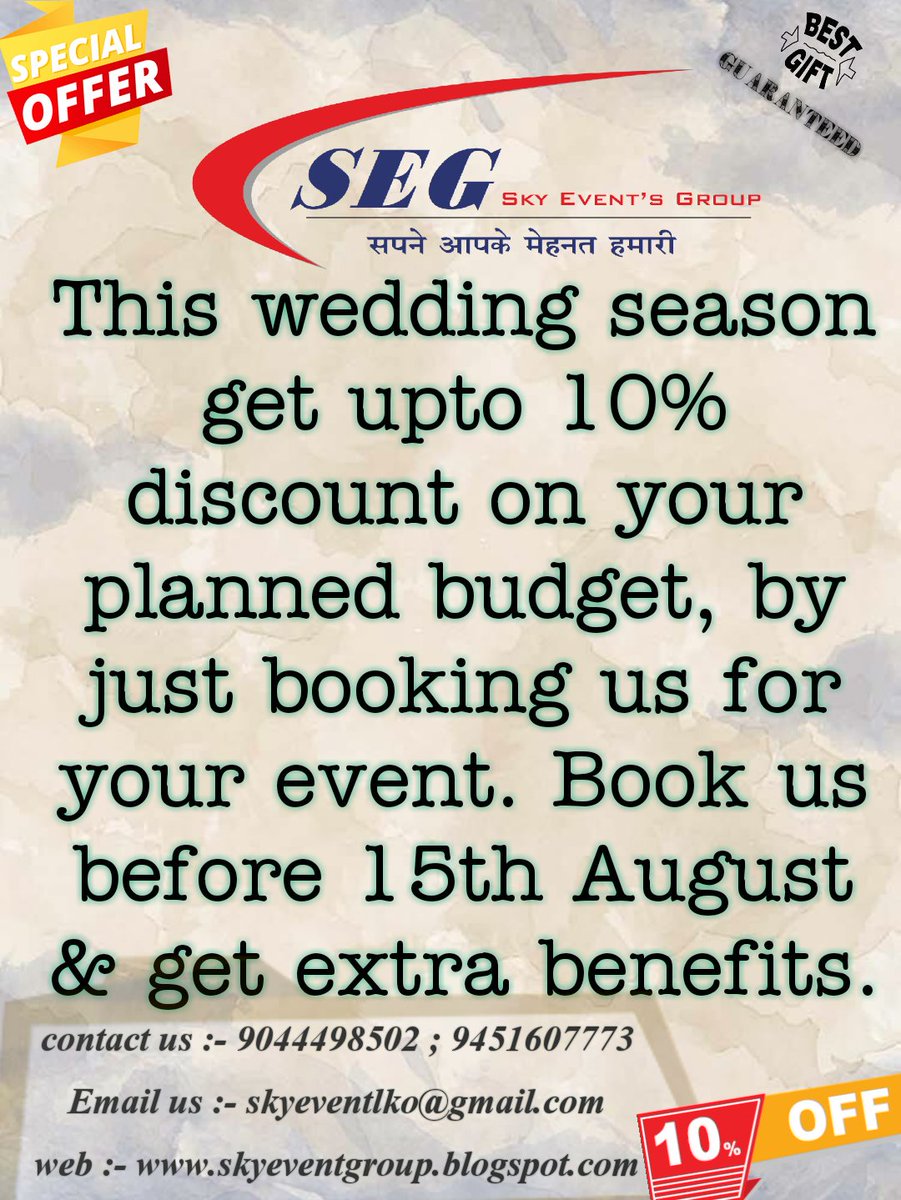 ToponeEvents's tweet image. SPECIAL OFFER