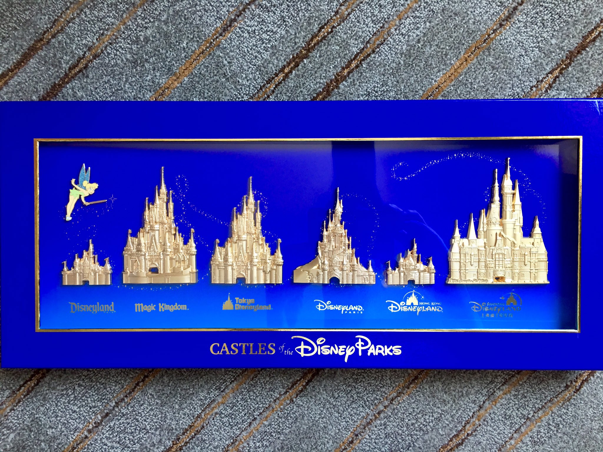Disney Pins Blog on X: Beautiful collection of Castles at Disney Parks  boxed pin set! Limited edition of 200.  / X