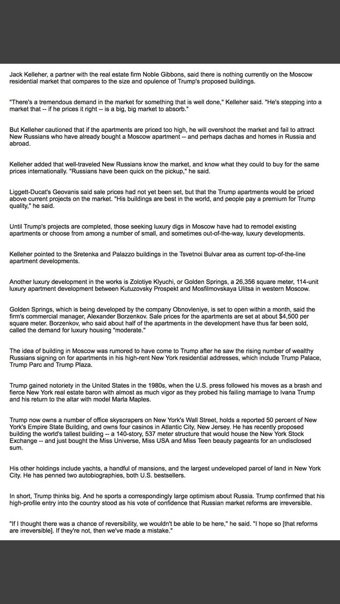 funder's tweet photo. Trump went to Russia in '96 to look at development made by biz partner of Charles Kushner (Jared's Dad) 

#RevokeKushner #PatriotNotPartisan https://t.co/UDjEFhz44I
