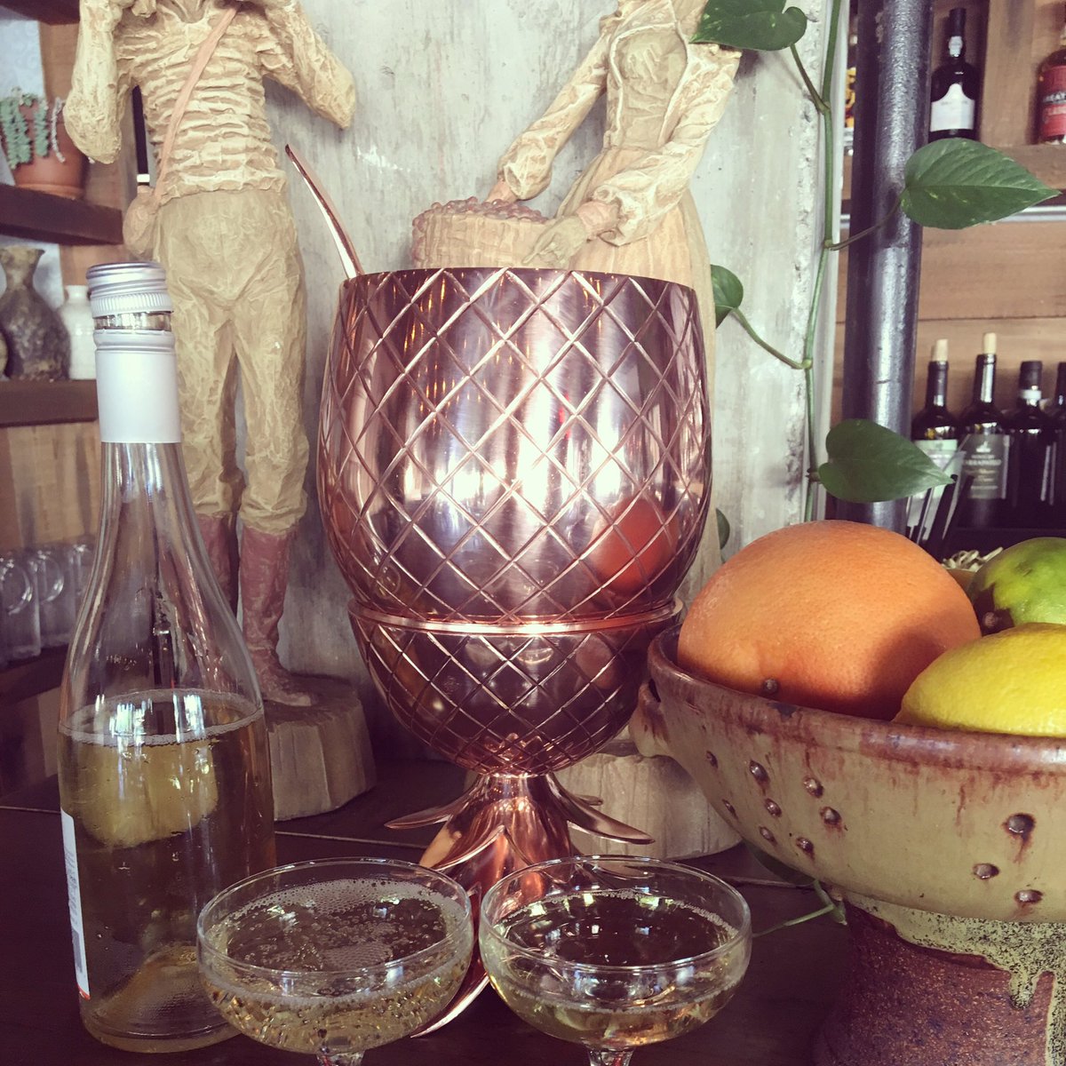 Prepping for a boozy brunch launch! Punch bowls &amp; bottomless mimosas 👊🏽every Saturday and Sunday at 11am starting tomorrow! #maresilverlake