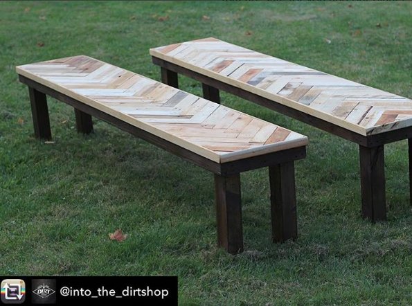 PureColorInc's tweet image. Two 8 footers ready to go out! I used PureColor No. 90 Brunette for the bottoms of these benches. #woodstain via @into_the_dirtshop