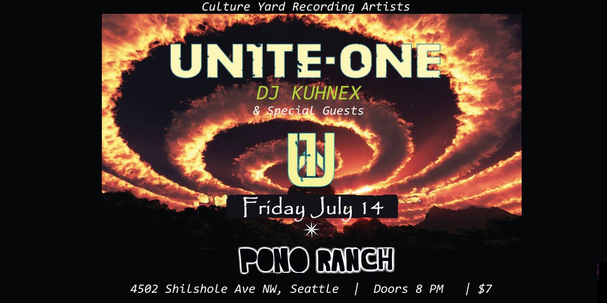Tonight! Come check out Unite-One at Pono Ranch! 8pm Doors 9pm Music $7 ow.ly/6CA730dEhxV