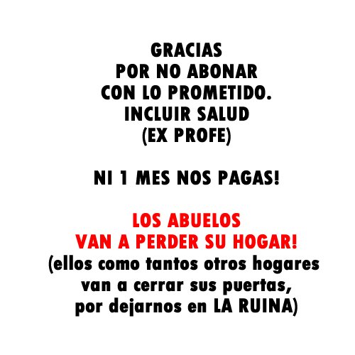 87Inus's tweet photo. #INCLUIRSALUD #EXPROFE #FACOEP NO CUMPLIERON 1 VEZ MAS CON LO PACTADO! SEGUIREMOS ESPERANDO. POR LOS ABUELOS, X SU HOGAR! HASTA EL 30.07.17. https://t.co/TRg7lB7T4o