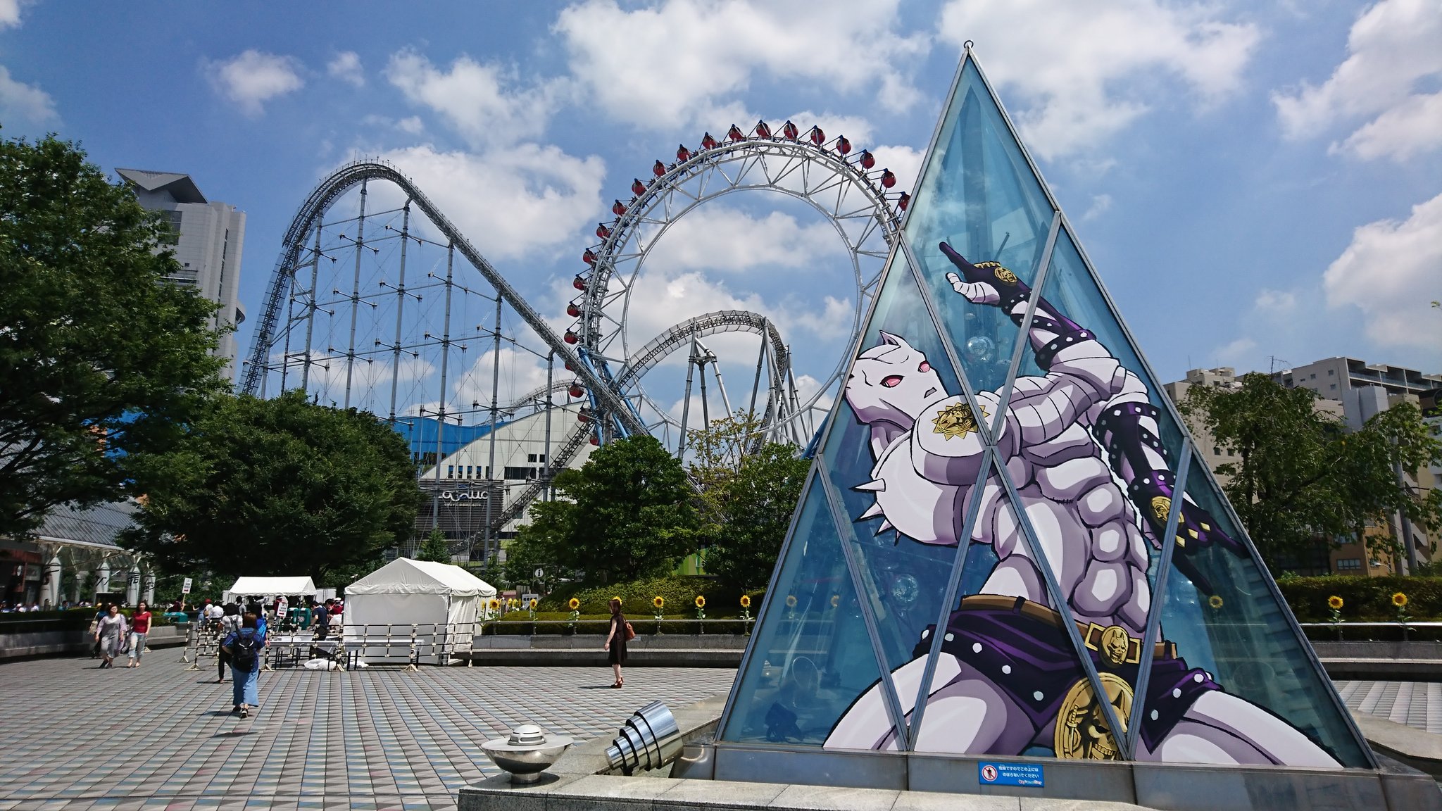 リアル脱出ゲーム ジョジョの奇妙な遊園地からの脱出 大盛況 ジョジョ遊園地 で 東京ドームシティがすごいことになってます Jojo Anime T Co Jniihosfuy T Co V27oflf4 T Co S9rlft1fa9 Twitter