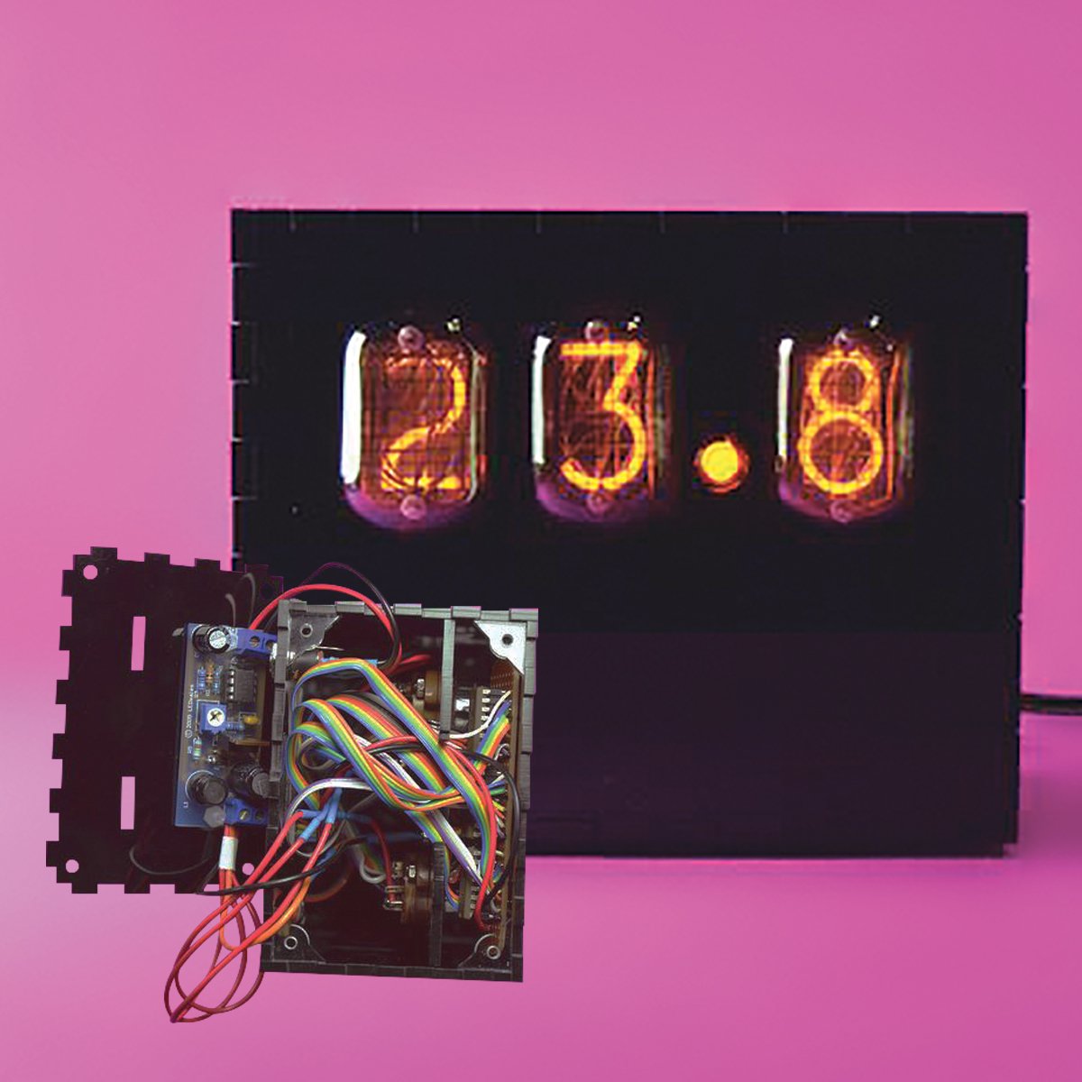 diyodemag's tweet photo. [Issue1] Sascha used @nixietubes to create a super-hot-looking temperature display. Eyeball it at https://t.co/4CUusOu0FU #diyode #diyodemag https://t.co/XHNKRSaRJK