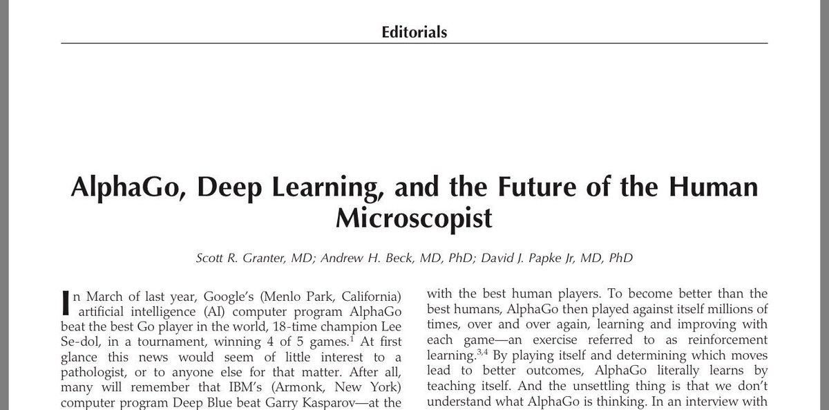 Arch Pathol Lab Med (@archivespath) on Twitter photo Will #ArtificialIntelligence replace #pathologists? Granter, Beck & Papke share their views. archivesofpathology.org/doi/pdf/10.585… #pathology <a href="/EricTopol/">Eric Topol</a> Will #ArtificialIntelligence replace #pathologists? Granter, Beck & Papke share their views. archivesofpathology.org/doi/pdf/10.585… #pathology <a href="/EricTopol/">Eric Topol</a>