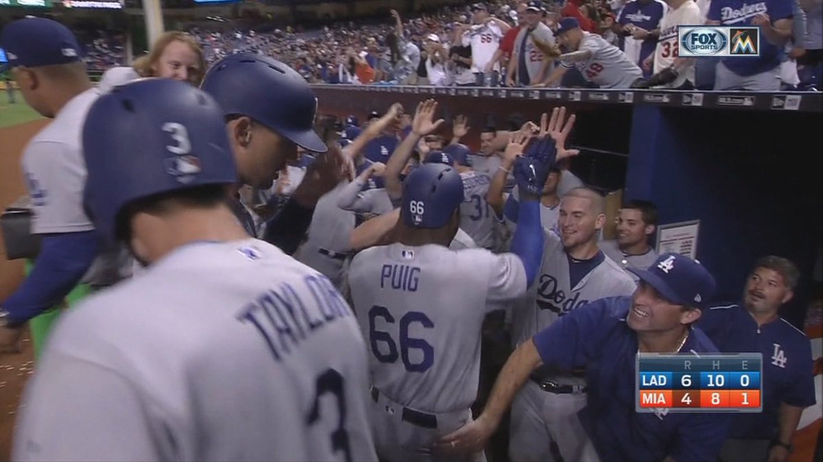 Yasiel Puig punishes Marlins with 2 HR in 6-4 Dodgers win bit.ly/2ujHDgJ https://t.co/kR7QucKXa5
