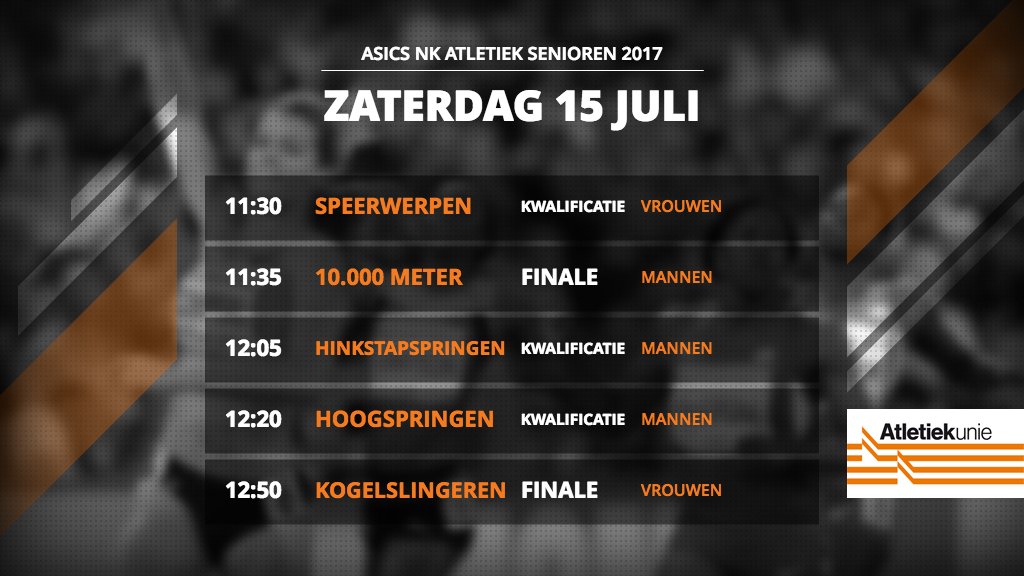 Over 15 minuten barst dag 3 van de ASICS NK Atletiek los. Kan je er niet bij zijn? Kijk dan hier live mee: atletiek.nl/asics-nk-atlet…