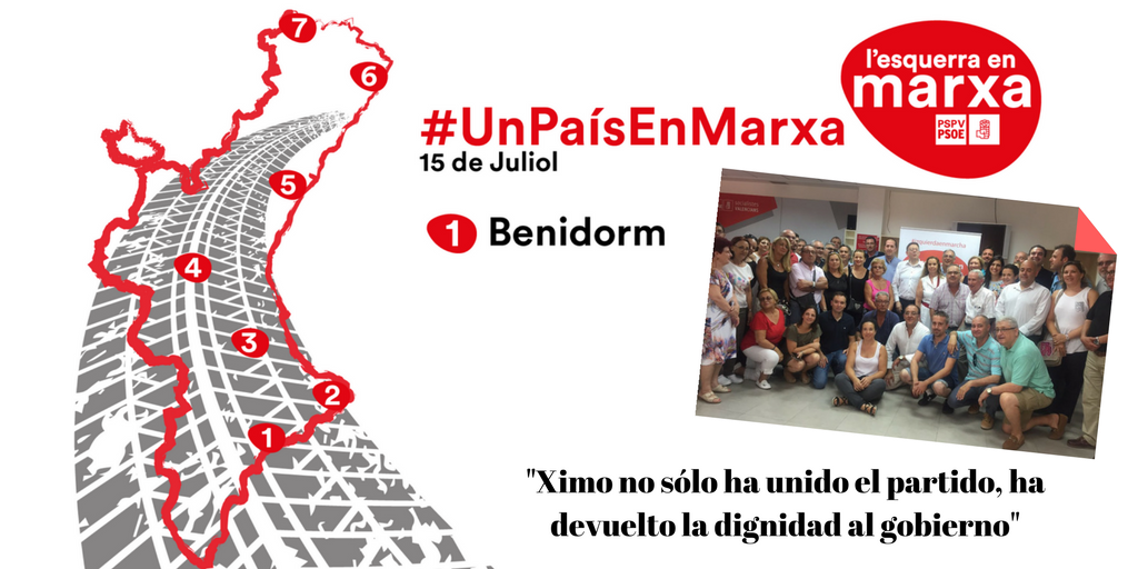 "Ximo no sólo ha unido el partido, ha devuelto la dignidad al gobierno"

#UnPaísEnMarxa #XimoEnBenidorm #JoVoteXimo