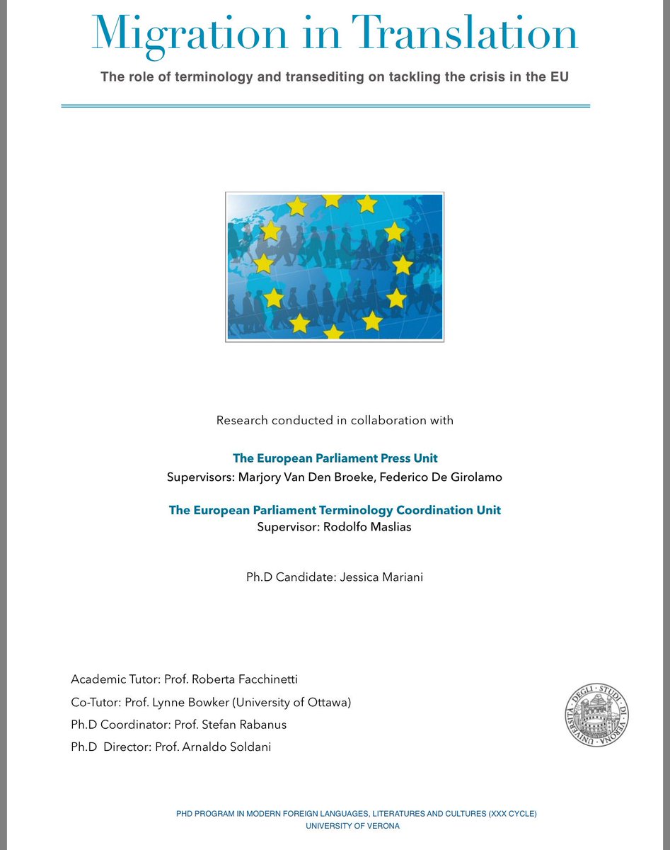 RodolfoMaslias's tweet image. Read the thesis of Jessica Mariani on #terminology in the field of #migration: termcoord.eu/wp-content/upl…