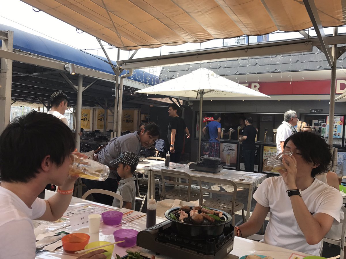 2週連続で昼からビアガーデン