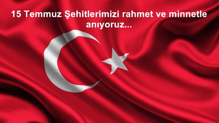 15 Temmuz Şehitlerimizi rahmet ve minnetle anıyoruz...
<a href="/idrisaltunel52/">İdris Altunel</a>