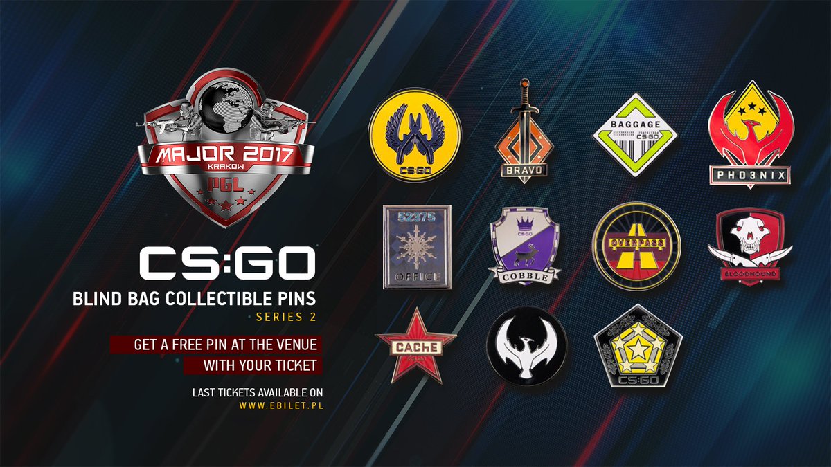 drunk have hundred PGL on Twitter: "CS:GO pins for some of the greatest fans in the world at  the #pglmajor. 1 ticket = 1 pin! Get the last tickets here:  https://t.co/KUa5xtmEzn https://t.co/GWQH7ZyxhT" / Twitter