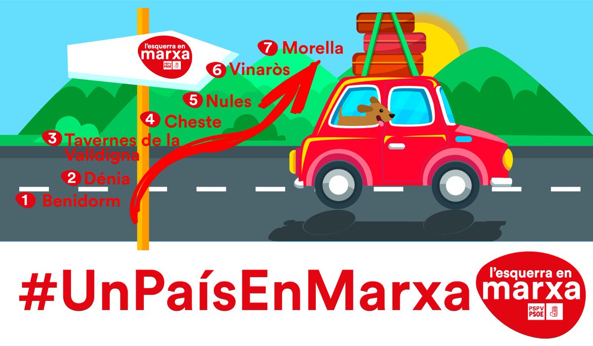 🚗🚙Hui recorrerem més de 500 km per tot el país! Som #UnPaísEnMarxa! Som l'#EsquerraEnMarxa !