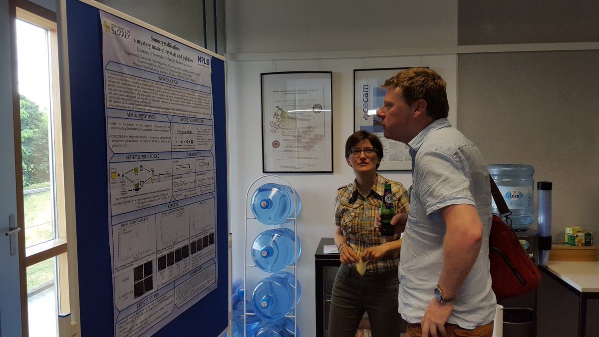 JLeeUoS's tweet photo. Presenting at CECAM workshop "Building links between experiments and computer simulations" &amp; proud of Silvia's 1st poster! @SurreyCPE https://t.co/89bsW7S7A6