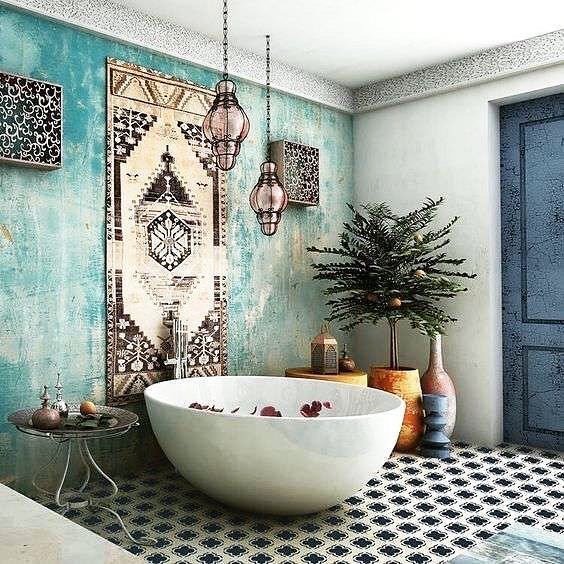 Scraffs1's tweet photo. Bathroom goals #bohemianhome #traveldeeper #sourcepinterest https://t.co/RehdiO2tmH https://t.co/0LSkrK09ey