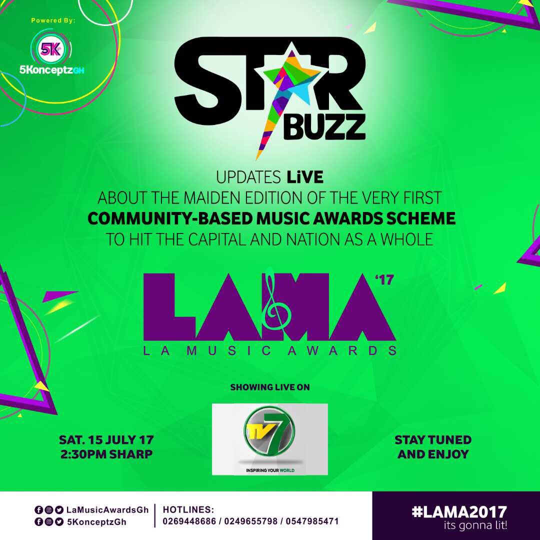 KingBherlo's tweet photo. Tune in to @StarBuzzGH on TV 7 today @ 2:30pm for new updates on the #Lama2017 #lama17
Cc @lamusicawardsgh
.
https://t.co/rnhox12UDY