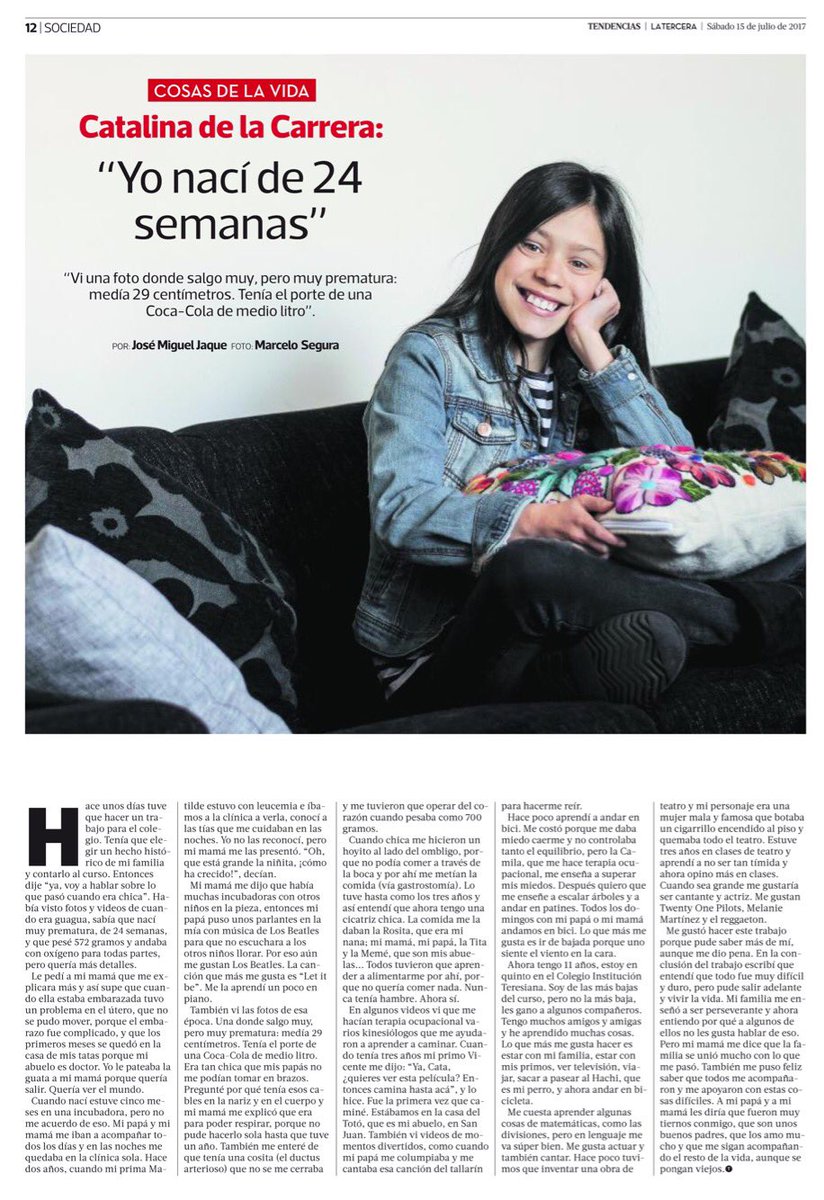 Esta es la Cata, una niña adorable y muy perseverante. Le amo ❤️💛💚💜

latercera.com/noticia/catali…