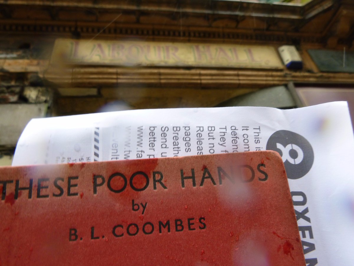 OxfamCastleSt's tweet photo. A copy of These Poor Hands... back in #Swansea #LabourHall @SWMinersMuseum @LeftBookClub @artistsmakers #LeftAround #Trouble2017 https://t.co/zlbFHfpUYQ