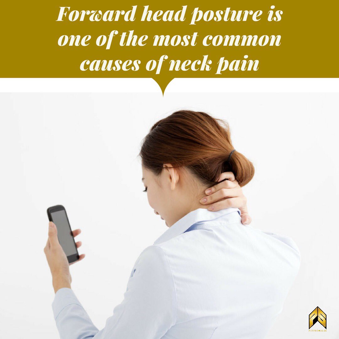P5Performance's tweet photo. Texting, staring at computers and gaming can cause text neck, also known as forward head posture. We can help. Come see us at #P5Performance https://t.co/PWJgu1qiWm