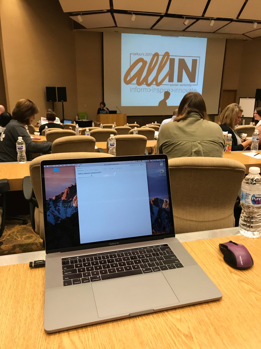 AndyBA's tweet photo. 30 years of newspapering in the books ... time to learn how to produce the world's best high school yearbook #BAW17 #LufkinU https://t.co/iko9H4XRt8