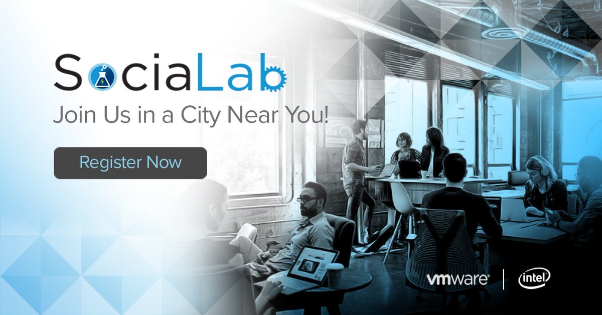 VMwareCommunity's tweet photo. Come to our Cloud Foundation #SociaLabs and learn about the SDDC platform. Attend on 7/26: https://t.co/O4Hk5zVq54 https://t.co/a4YITGv5yC