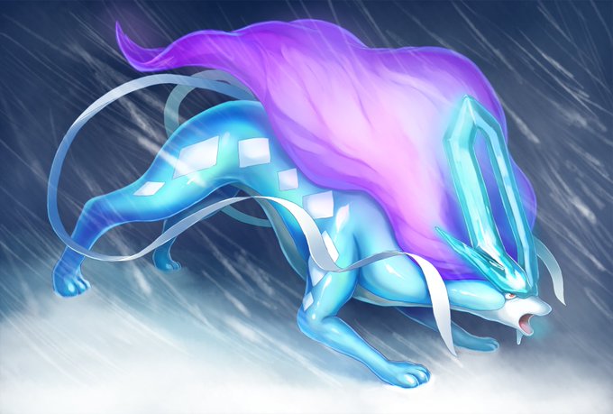 スイクンのtwitterイラスト検索結果