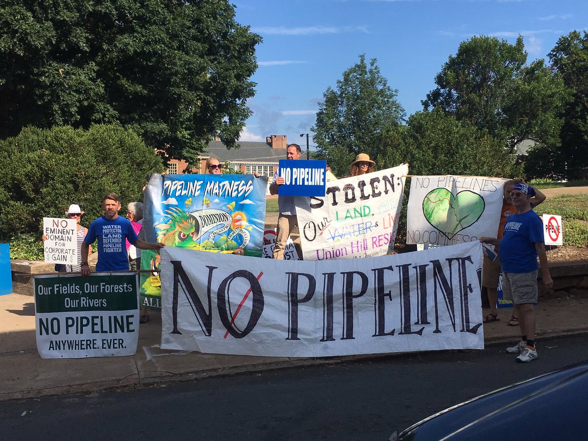 Charlottesville DSA (@cvilledsa) on Twitter photo No pipeline protestors out in force urging <a href="/RalphNortham/">.</a> to oppose the Atlantic Coast Pipeline at the <a href="/AlbemarleDems/">Albemarle Democrats</a>/<a href="/CvilleDems/">Charlottesville Dems</a> breakfast No pipeline protestors out in force urging <a href="/RalphNortham/">.</a> to oppose the Atlantic Coast Pipeline at the <a href="/AlbemarleDems/">Albemarle Democrats</a>/<a href="/CvilleDems/">Charlottesville Dems</a> breakfast
