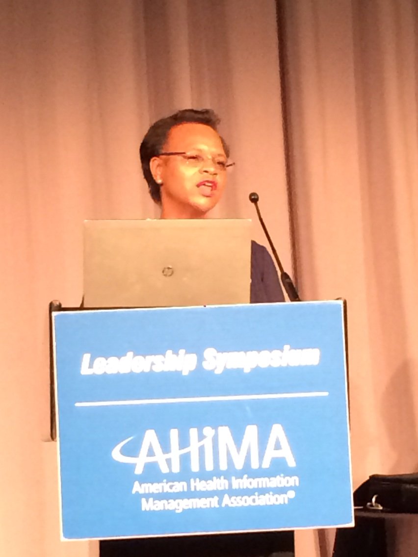 Lynne_T_Gordon's tweet photo. "We need to step up and step out... and make a difference - that is how it works!" @DiannHSmith #AHIMALeads https://t.co/izzYq2Ixq6