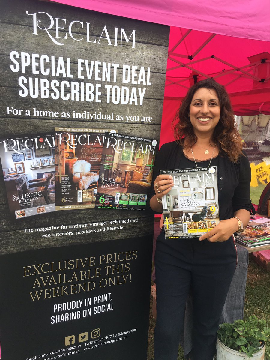 asfairs's tweet photo. Lovely to see @RECLAIMmagazine editor Loma-Ann Marks at our @LoseleyPark Decorative Home & Salvage Show today #reclaimmagazine #asfairs https://t.co/bU4T6di4oW