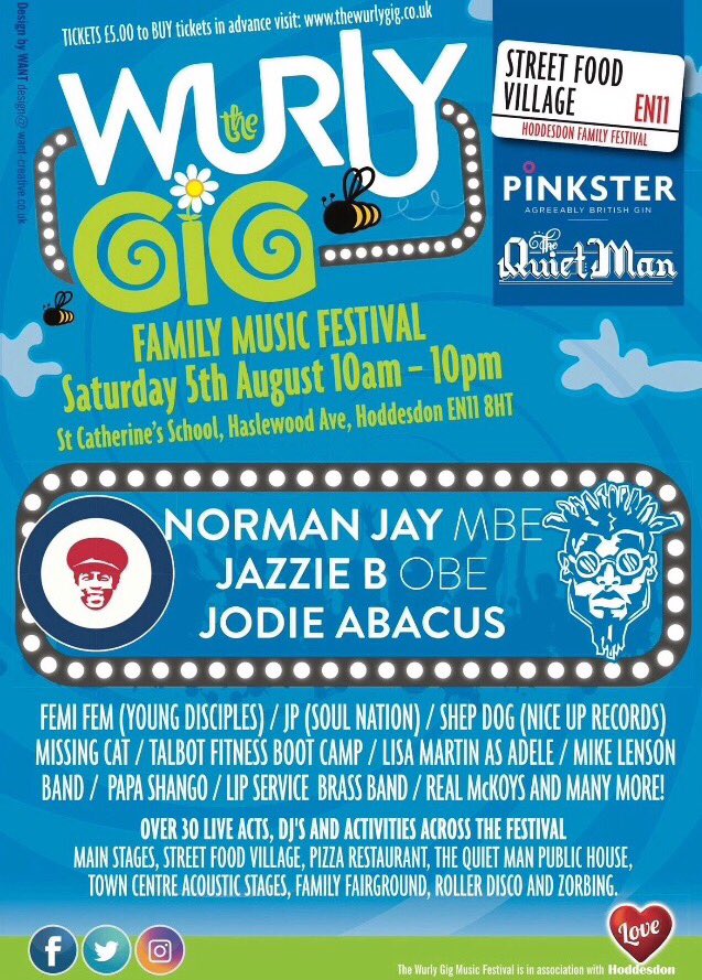 Just 3 weeks to go! Tickets on sale now at thewurlygig.co.uk 🎤🎪🎸🕺🏻☀️🍻🎟