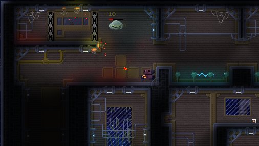 b4zzzing's tweet photo. I wrote my own particle system for #projectvertic. Now: use it for debris from explosions. #screenshotsaturday #pixelart #gamedev #indiegame https://t.co/RhrWVtNmds