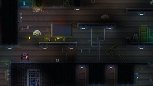 b4zzzing's tweet photo. I wrote my own particle system for #projectvertic. Now: use it for debris from explosions. #screenshotsaturday #pixelart #gamedev #indiegame https://t.co/RhrWVtNmds