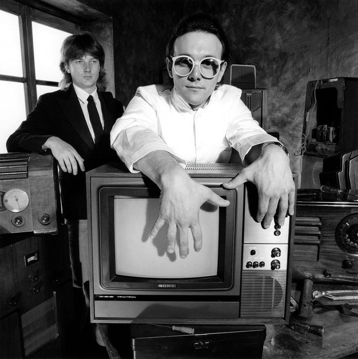 Happy birthday to Trevor Horn. Photo (with Geoff Downes) by Fin Costello, 1979. 