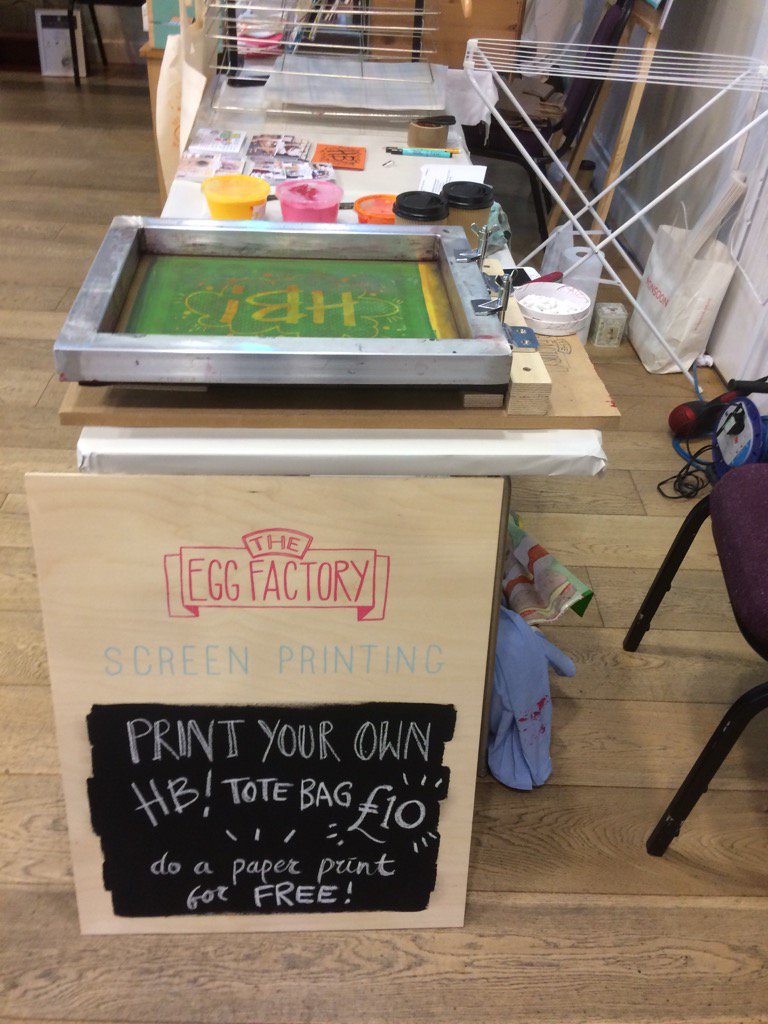 Have a go at screenprinting today <a href="/HebdenTownHall/">The Town Hall</a>
