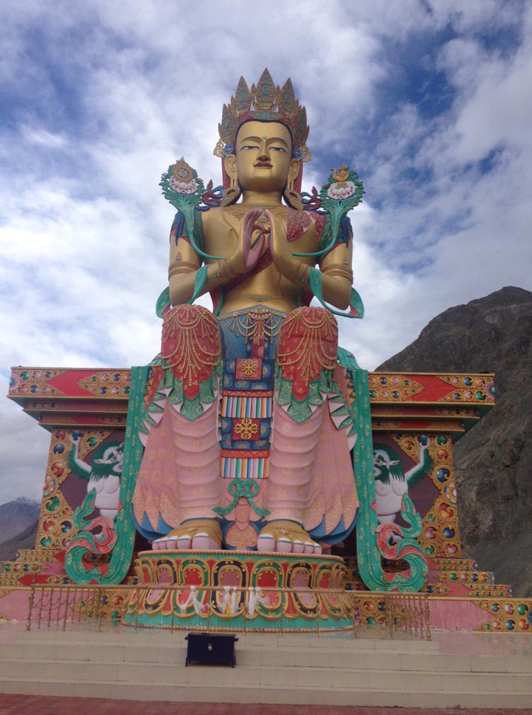 Pupulmimi's tweet image. #Maitreya or #Future Buddha at #Disket Monastery #Ladakh #India @gordonbruceart