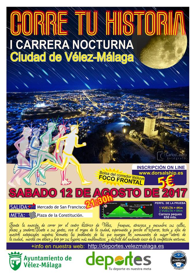 cdaxarlon's tweet photo. Sábado 12 de agosto colaboramos en I Carrera Nocturna de Vélez-Málaga. 21:30 horas.
Menores 650m
Adultos 4-8kms
https://t.co/pJdOyl2Jxw https://t.co/fg2SjztNgF