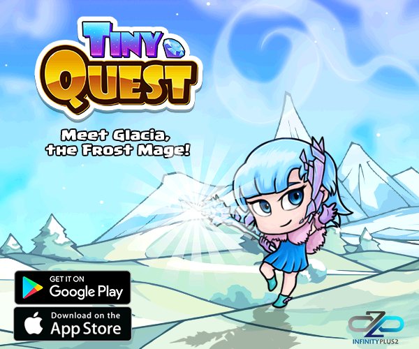 tinyquestgame's tweet photo. Adventure with Tiny Quest's new special snowflake, Glaycia, on iOS (https://t.co/LghN7JJaiZ) and Android (https://t.co/2wzegntPVv)! https://t.co/EcPL4sv40Z