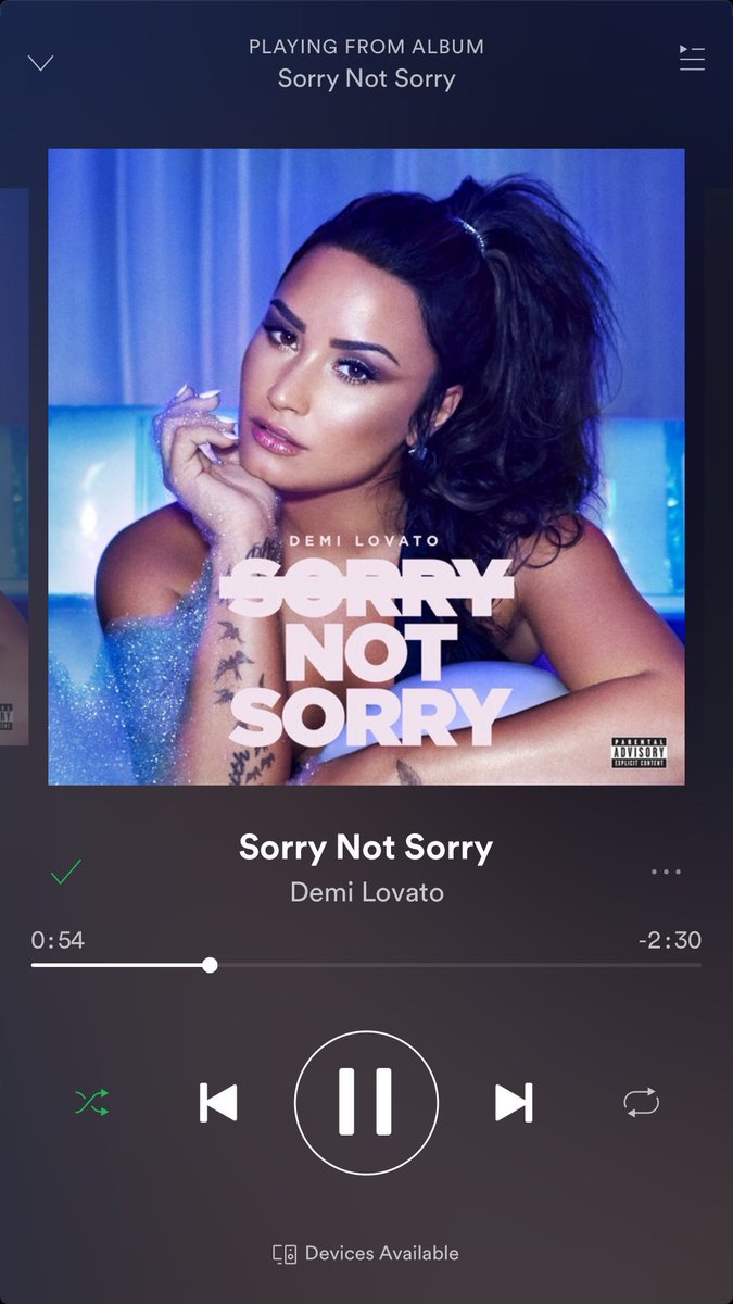 seventeensfear's tweet photo. @shadydemifacts #SorryNotSorrySpotify #SORRYNOTSORRY https://t.co/2IotUVQR3g