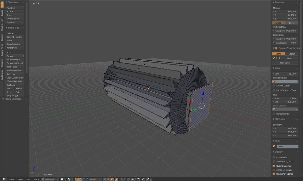 CorsairGame's tweet photo. Work in progress of a Shield Booster module.
#gamedev #Blender3D https://t.co/P5ZjuFl4WZ