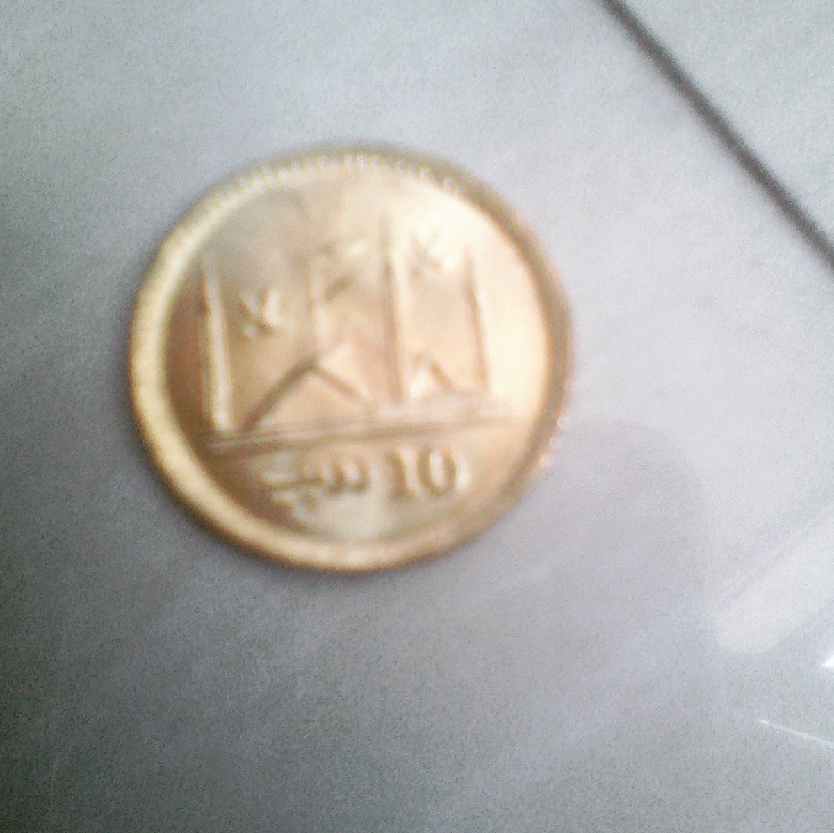 Haught_one's tweet photo. My first 10 rupee coin 😂 https://t.co/0hxTGd2HB1