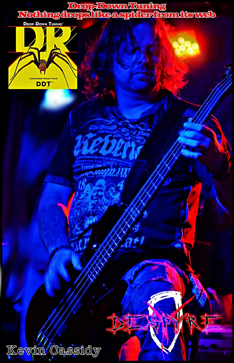 DespyreInfo's tweet photo. Kevin Cassidy @DespyreInfo bassist for @drstrings - "ABSOLUTLY THE BEST STRINGS IN THE WORLD BY FAR"! 
#DRDDT #DRSTRINGS #DESPYRE https://t.co/daP1NDLYqI